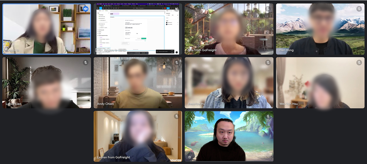 Online design critique session